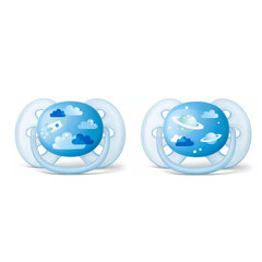 222/22 CHUPETE ULTRA SOFT DECO 6-18 M NENE X2