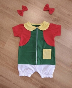 Macacão fantasia Chiquinha menina mesversário no
