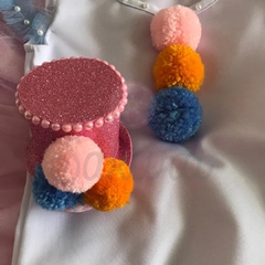 Fantasia Palhacinha Circo Rosa - comprar online