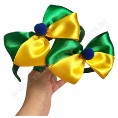 Tiara laços Brasil para cabelo