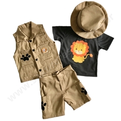 Fantasia Safari Infantil menino caçador