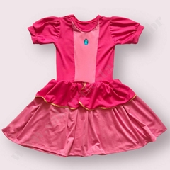 Fantasia Vestido Princesa Peach - filme Mário Bross