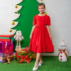 Vestido Doce Menina Vermelho