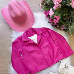 Fantasia Look Boiadeira Country - Chapéu e Jaqueta rosa