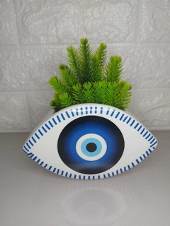 Cachepot Olho Grego Porcelana - comprar online