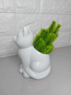 Cachepot Gatinho de Porcelana - Realize Home & Decor