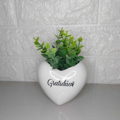 Cachepot Coração - Gratidão