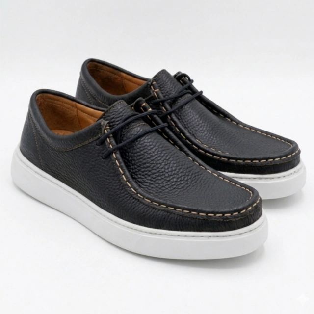 Wallabie cuero con cordones — imagen 3