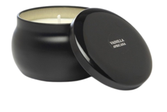 Vela Lata Negra Aromanza Soja x 1