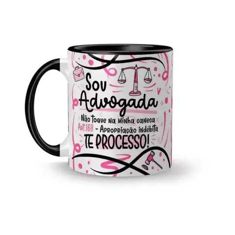 Caneca Cerâmica Profissões Sou Advogada 325ml na internet