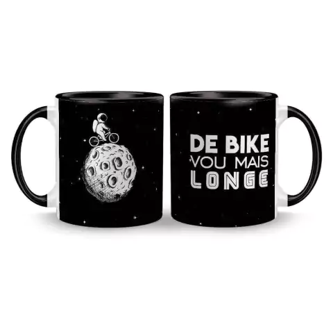 Caneca Cerâmica Ciclista - De Bike vou Mais Longe 325ml na internet