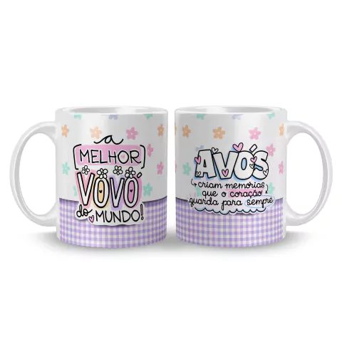 Caneca Avó - A Melhor Vovó do Mundo - Avós Criam Memórias na internet