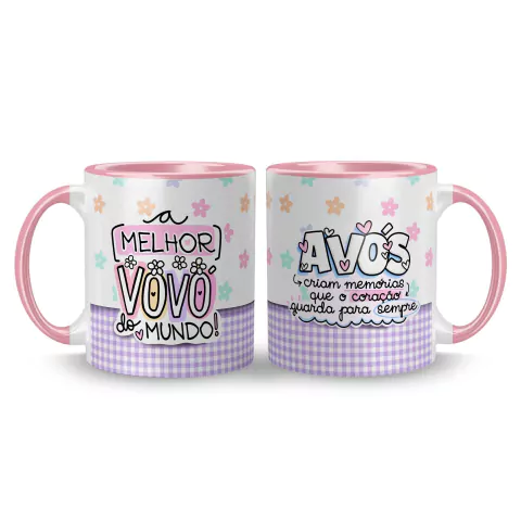 Caneca Avó - A Melhor Vovó do Mundo - Avós Criam Memórias na internet