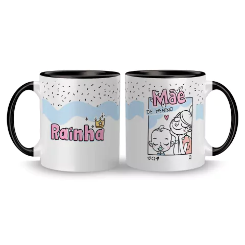 Imagem do Caneca Cerâmica Rainha - Mãe de Menino 325ml