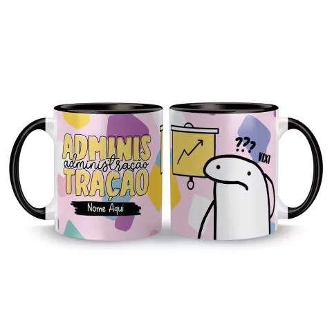 Imagem do Caneca Cerâmica Profissões Flork Administração / Administradora - Vixi Personalizada com Nome 325ml