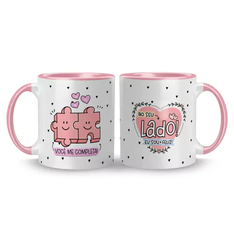 Caneca Cerâmica Pride - Você me Completa 325ml na internet