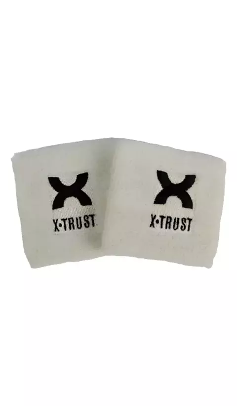 Muñequeras Xtrust Classic 2 Unidades Tenis Padel Algodon Off White - comprar online
