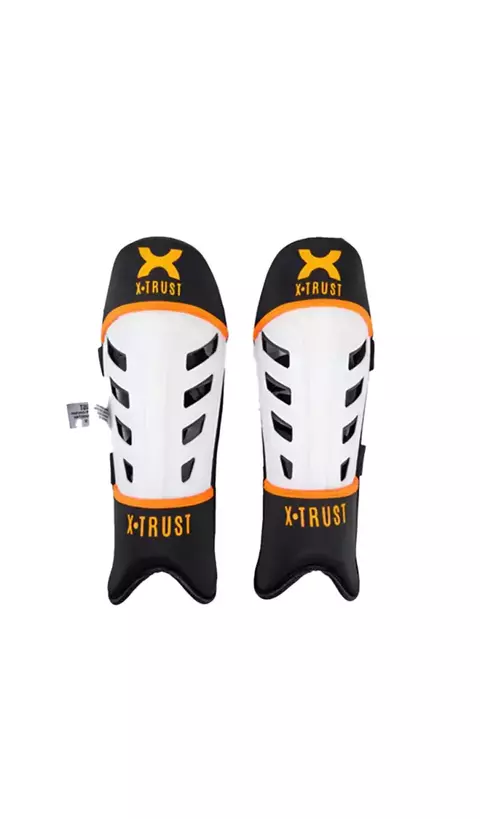 Canilleras Hockey X-trust Armor Pro Resistente Naranja - comprar online