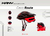 Casco Ciclismo Kany Route Talle M Color: Negro Y Rojo - comprar online