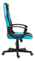 Imagen de Silla Gamer Solarmax Ergonómica Giratoria Estudio Oficina Color Azul Claro Material Del Tapizado Cuero Sintético Y Mesh Con Ruedas