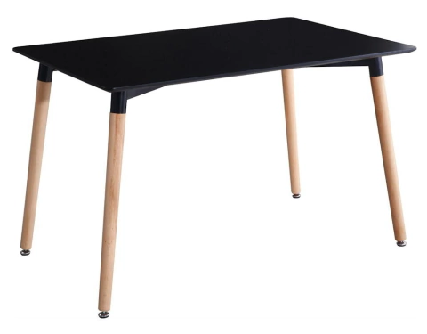 Mesa Eames rectangular negra, Elementos Design, Rosario