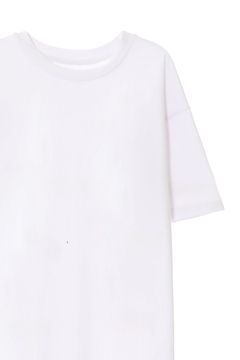 Remera Oversize - Algodón Liso - Blanco