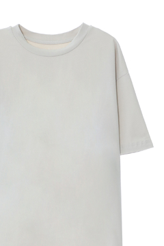Remera Oversize - Algodón Liso - Hueso en internet