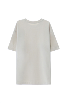Remera Oversize - Algodón Liso - Hueso - San Marino