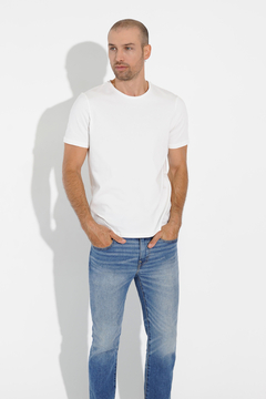 Remera Regular Fit - Algodón Liso - Crema - comprar online