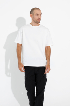 Remera Oversize - Algodón Liso - Crema - San Marino