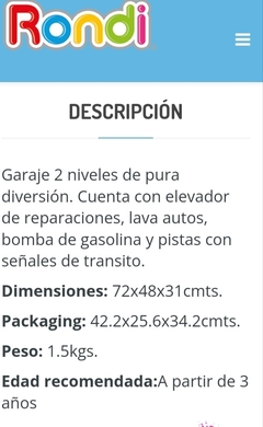 Estación Garage 2 pisos - comprar online