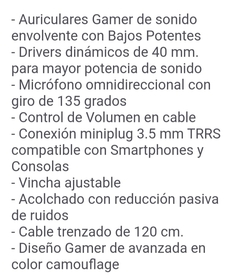 Auriculares Noga con Micrófono - Casa Timi