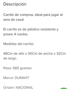 Carrito de Supermercado Duravit - comprar online