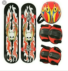 Skate Kit con casco, rodilleras y coderas - comprar online