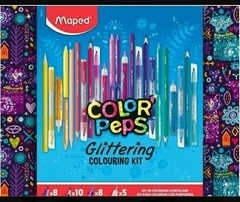 Kit Maped glitter de 31 piezas