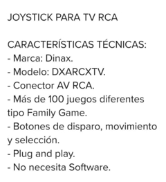 Joystick con Juegos directo Tv en internet