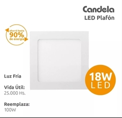 Plafón LED 18w cuadrado en internet