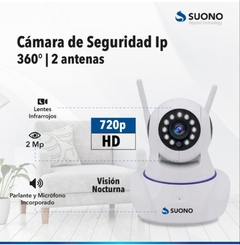 Imagen de camara hd, wifi motorizada de dos antenas