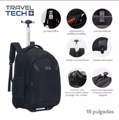 Mochila Con Ruedas Travel Tech de 19" - Casa Timi