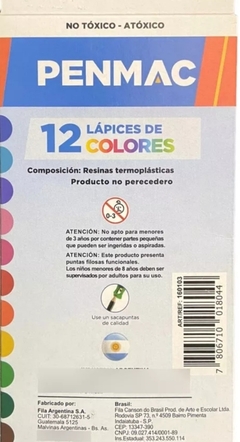 Lápices de colores de 12 - comprar online