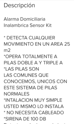 Alarma mini inalámbrica en internet