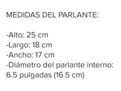 Parlante Bluetooth de 6.5" con micrófono roto en internet