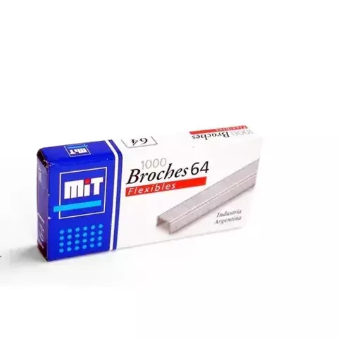 BROCHES PARA ABROCHADORA MIT 64 - CAJA x1000un. (8FD)