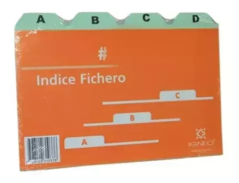 INDICE FICHERO N2 - 10x15cm - comprar online