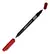 MARCADOR DUPLO ROJO TRABI DOBLE PUNTA PERMANENTE