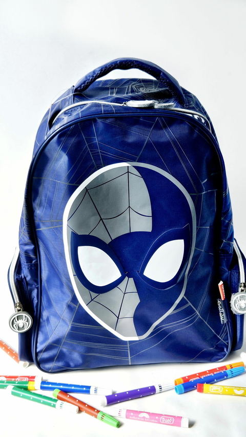 MOCHILA SPIDERMAN AZUL WABRO