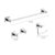 PIAZZA SET ACCESORIOS BAÑO 4 PZAS LÍNEA CUBE - SKU 46062 - comprar online