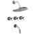 AQUALAF ARUMA CRUZ PLUS 15030 - DUCHA CON TRANSFERENCIA - SKU - 31487