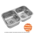 JOHNSON - BACHA DE COCINA DOBLE 28/18 - SKU - 17808