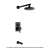 ESTALGRIF - MONOCOMANDO BAÑERA CON TRANSFERENCIA ARONA BLACK - SKU - 36387